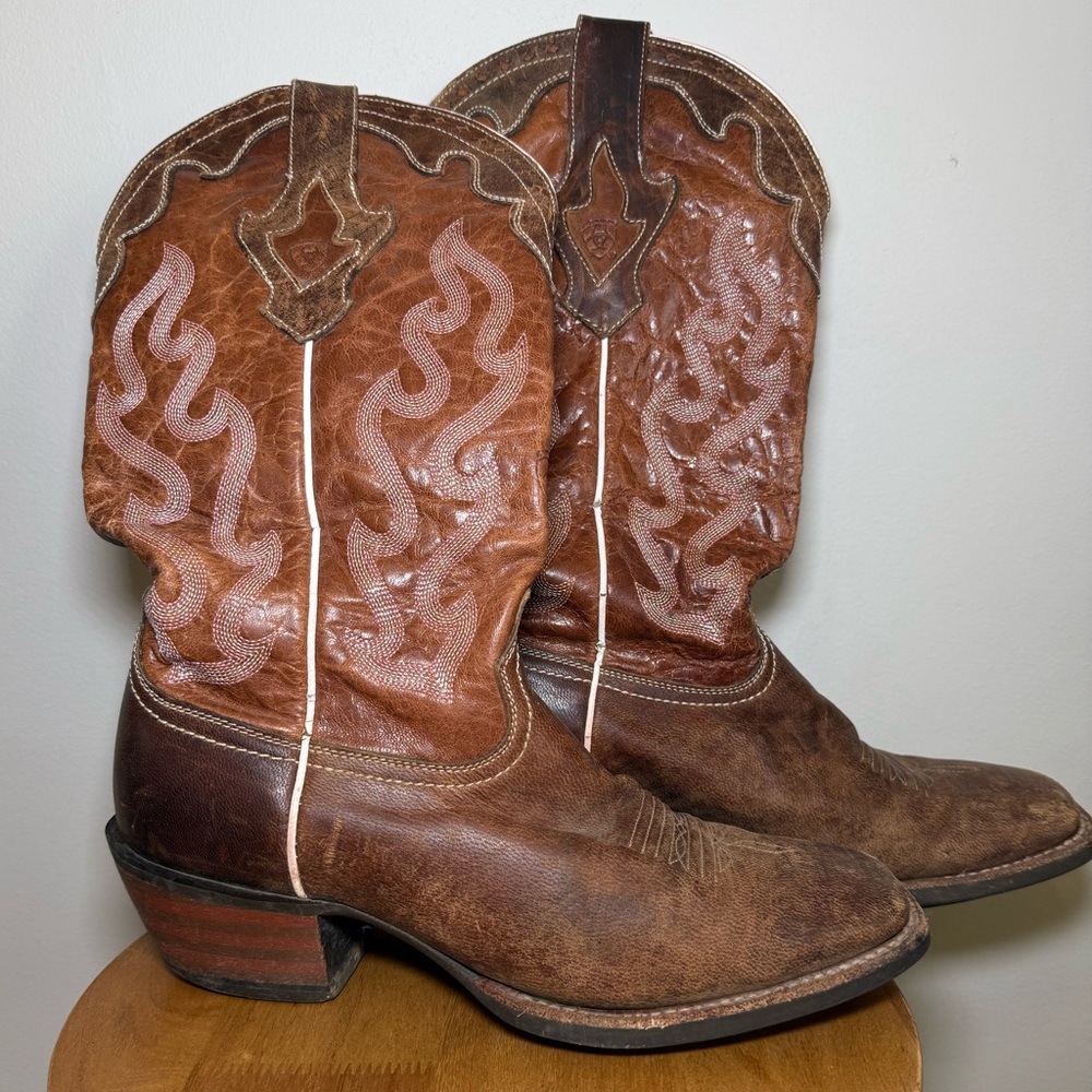 Ariat Women’s Crossfire Caliente Brown Leather Western Boots | 9.5B